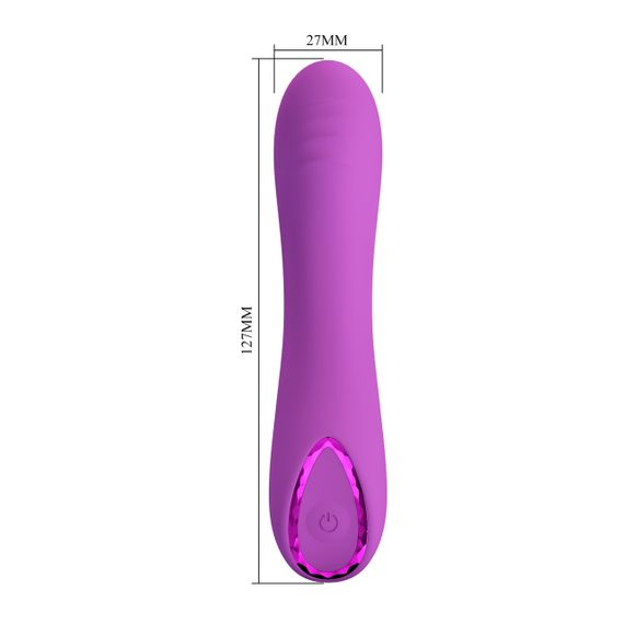 Вибратор для точки G Pretty Love Dj Dick фиолетовый, 12.7 х 2.7 см sexstyle | Зображення 6