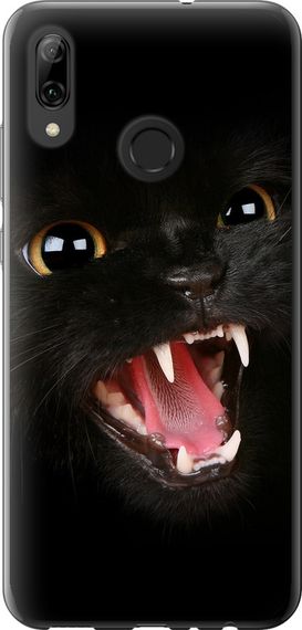 Чехол на Huawei P Smart 2019 Чёрная кошка "932u-1634-17620"