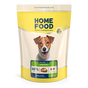 Сухий корм Home Food Adult низькозерновий для собак маленьких порід, ягня і рис 700г