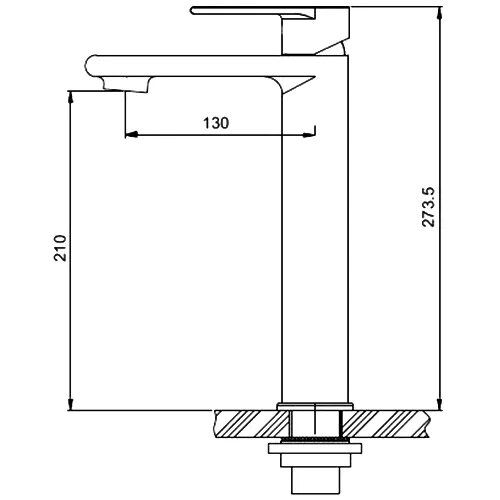 Змішувач для умивальника Gappo G1099-22 | Зображення 1
