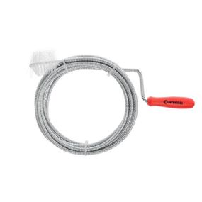 Трос для чистки труб, 6 мм × 3 м, наконечник: рифленый провод INTERTOOL HP-1005
