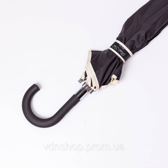 Класична парасолька-тростина з чохлом напівавтомат з поліестеру міцна надійна 12 спиць діаметр 120 см Фіолетовий HP-23-16V | Зображення 6