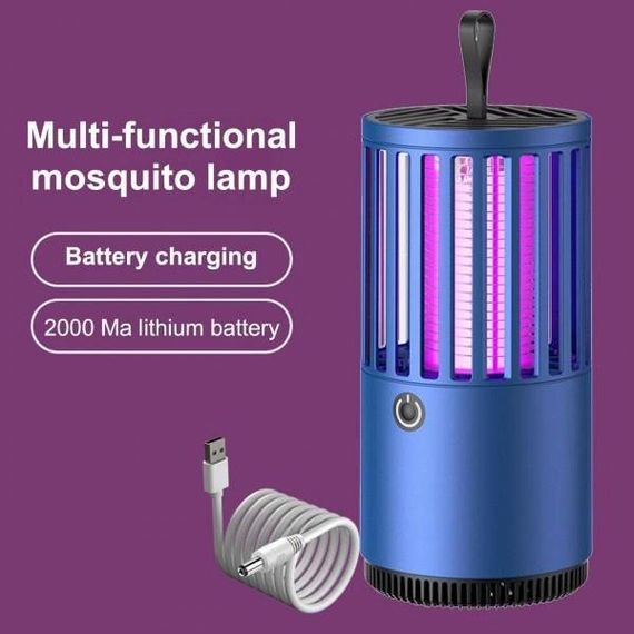 Лампа-пастка для комарів Побутова із зарядкою від Usb 1001 MOSQUITO AY-588 LAMP, портативна