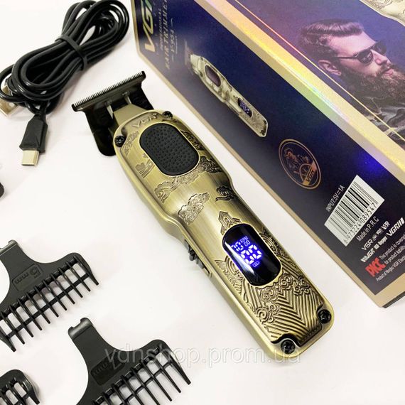 Профессиональный беспроводной триммер, Профессиональная окантовочная машинка для стрижки волос UN-74 | Зображення 4