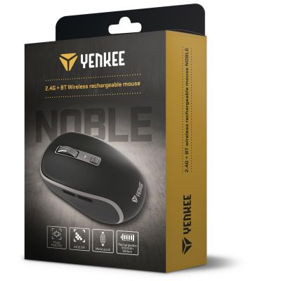 Мышка YENKEE YMS 2085BK Noble Wireless/Bluetooth Black (45019713) | Зображення 6