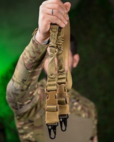 Двохточковий зброярський ремінь койот ПП7604