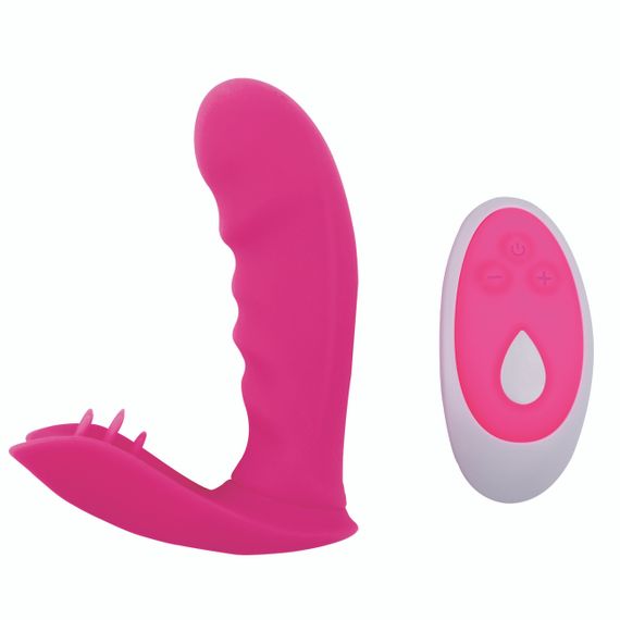 Вібратор із кліторальною стимуляцією Chisa Intimate Melody Strapless Strap-on, рожевий Sex Aura | Зображення 1