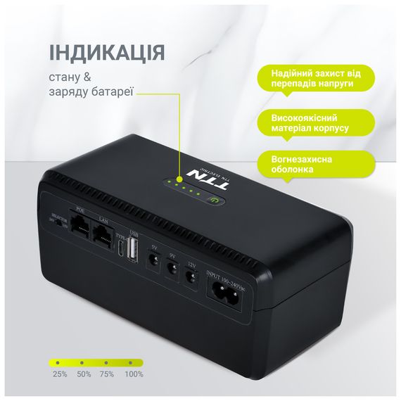 Пристрій безперебійного живлення TTN DCL-36W (1283126598449) | Зображення 6