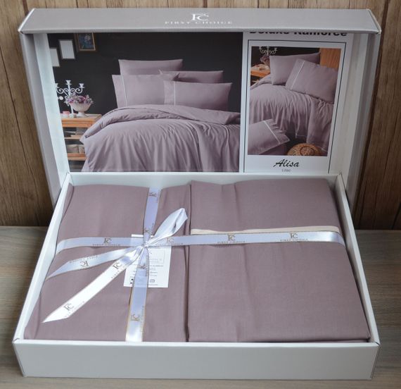 Постельное белье First Choice Ranforce Deluxe 200 х 220 см Alisa Lilac | Зображення 3