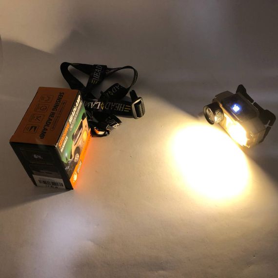 Потужний ліхтар для риболовлі CH-8825-3P35+COB(white+yellow)+RGB, Налобний ліхтар на голову BI-39 | Зображення 6