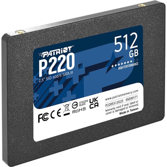 Накопитель SSD 2.5&quot; 512GB Patriot (P220S512G25) | Зображення 1