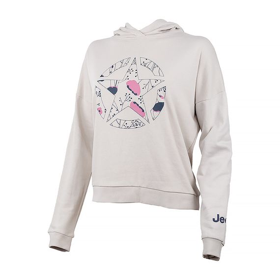 Толстовка JEEP HOODED CROPPED SWEATSHIRT STAR Botanical Print