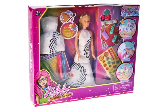Лялька WG294 з платтям і декоруванням, в коробці р.36x6x32 см YG Toys