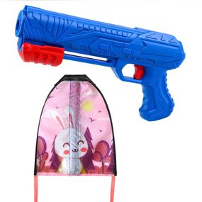 Дитячий пістолет-повітряний змій 592 Rabbit / Pink