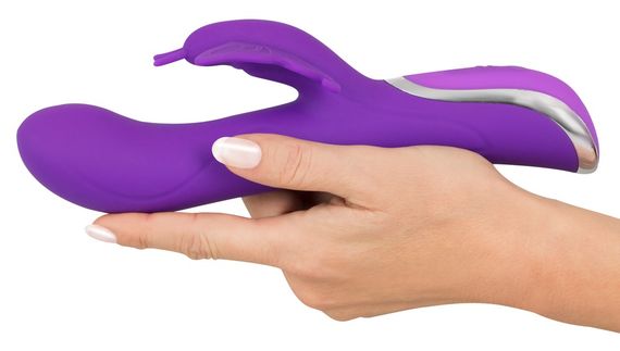 Вібратор кролик Sweet Smile Rechargeable Rotating, фіолетовий | Зображення 4