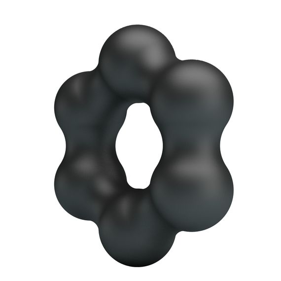 Ерекційне кільце Crazy Bull Super Soft Silicone Clauzell, чорне | Зображення 8