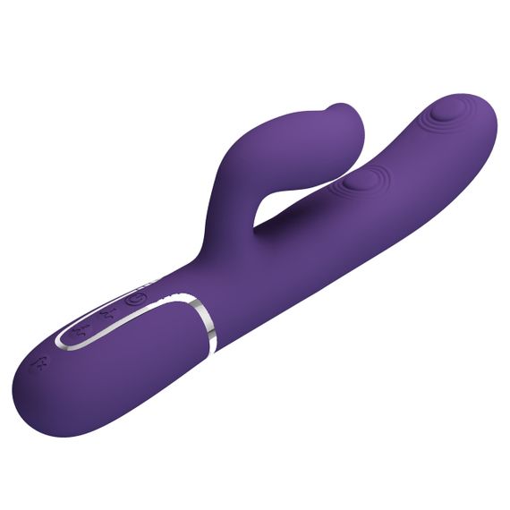 Пульсатор із кліторальним стимулятором серії Pretty Love - Gigi Dark Purple 7 thumping functions 7 licking modes, BW-500035-2 Sex | Зображення 5