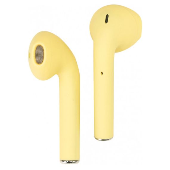 Бездротові навушники блютуз гарнітура inPods 12 simple TWS bluetooth V5.0 сенсорні. Колір: жовтий металік | Зображення 1