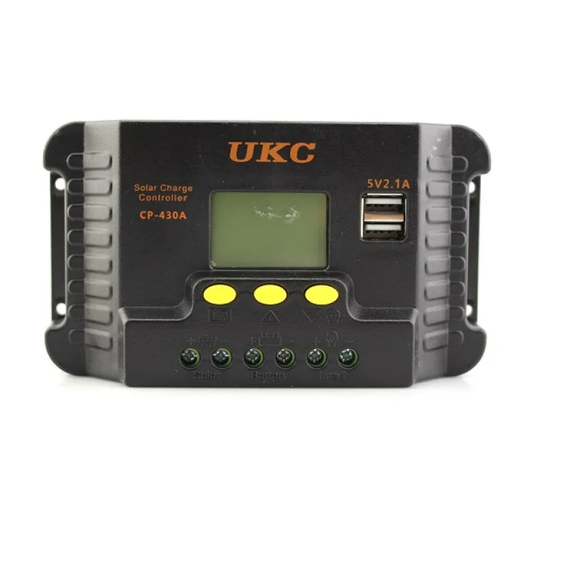 Контроллер заряда для солнечной батареи CP- 430A 30A