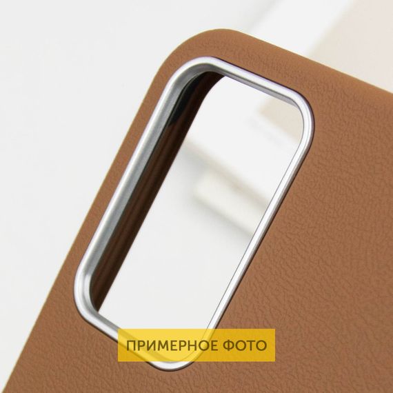Шкіряний чохол Leather Case Metal Buttons для Xiaomi Redmi A3 Brown | Зображення 5