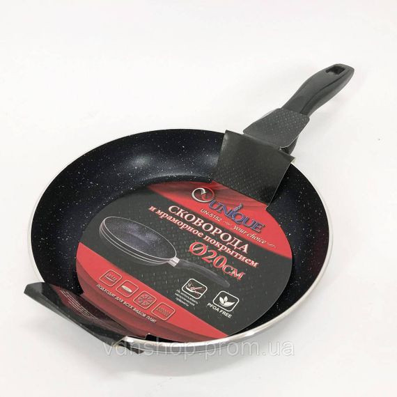 Сковорода для приготовления на любой плите UNIQUE, Сковорода глубокая для дома Сковороду варки LV-17 | Зображення 4