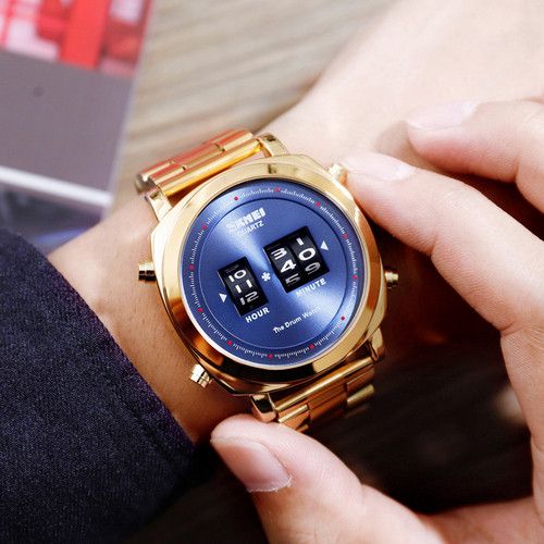 Годинник S2kmei 1531 Gold-Blue | Зображення 1