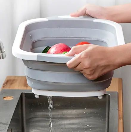 Обробна дошка 2 в 1 Chopper Дошка-миска, дошка контейнер, силіконова дошка | Зображення 1