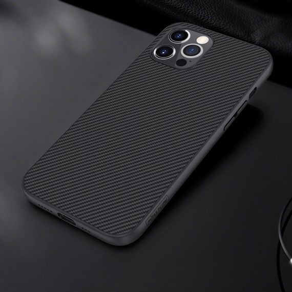 Карбонова накладка Nillkin Synthetic Fiber series для Apple iPhone 12 Pro/12 (6.1") | Зображення 5