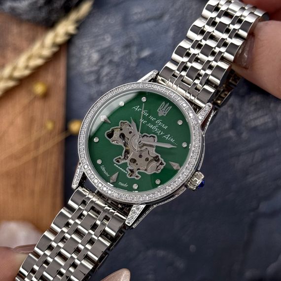 Годинник наручний Awarder 049 Silver-Green | Зображення 2