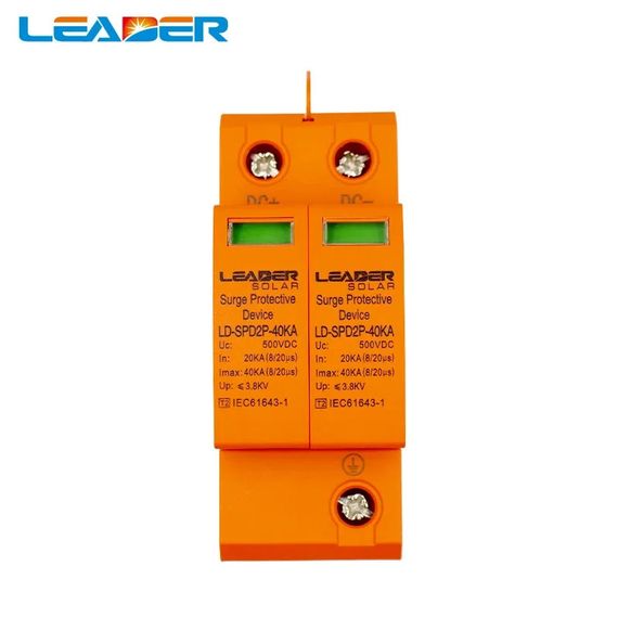 ПЗІП DC 2Р 500V LEADER Solar від імпульсних перешкод на сонячні панелі | Зображення 1