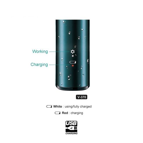 Електробритва сіткова для чоловіків для сухого та вологого гоління XPRO V-370 зелена (41901-V-370_368) | Зображення 2