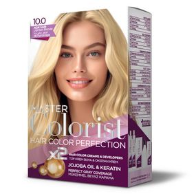 Краска для волос Master Colorist 10.0 Светлый блонд Ливеста 2x50 мл+2x50 мл+10 мл