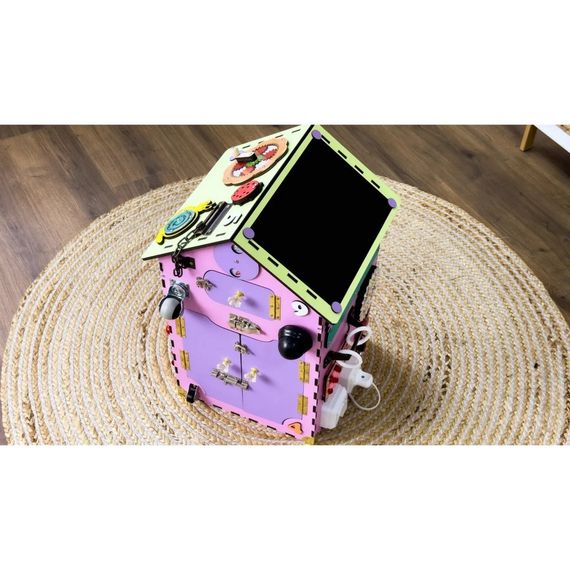 Развивающая игрушка Бизикуб "Дом" TG200111 розовый, 55х30х30 см | Зображення 2