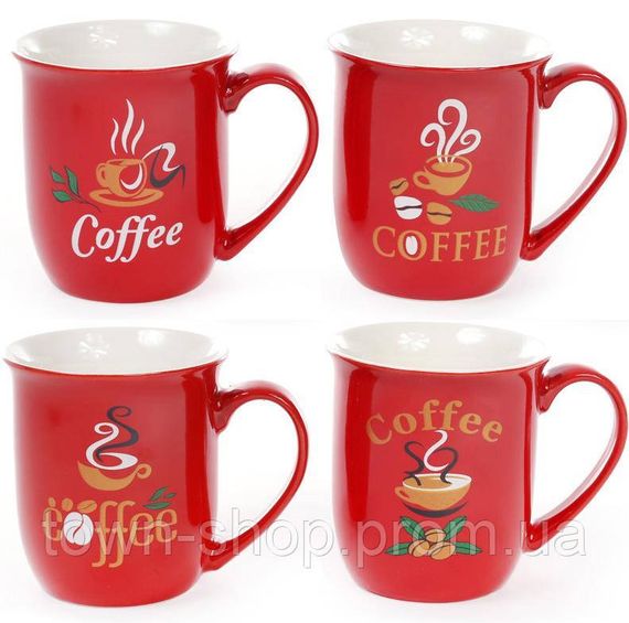 Кружка фарфоровая "COFFEE" 260мл, кофейная