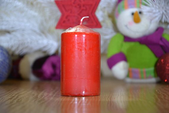Свічка столова циліндр Bispol AURA Candles sw60/100-030 Червоний | Зображення 8
