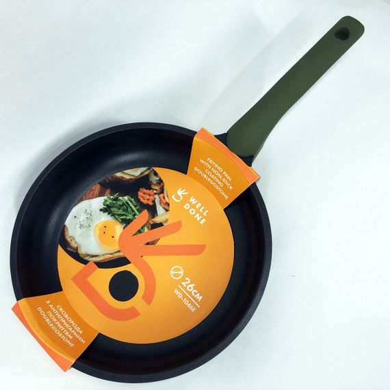 Лита сковорода Well Done WD-1046E з покриттям Double Go Stone 26 см, сковорода з індукційним дном | Зображення 7