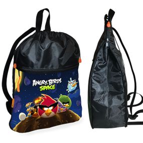 Рюкзак-мешок для школы Энгри Бердс детская сумка для обуви и спортивной одежды (01542)