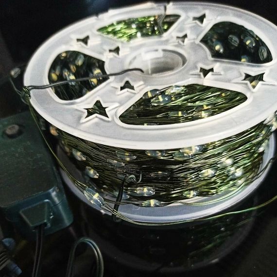 Светодиодная USB гирлянда проволока Роса 200 LED 20 метров • Гирлянда Капля росы для декора дома офиса и улицы | Зображення 5