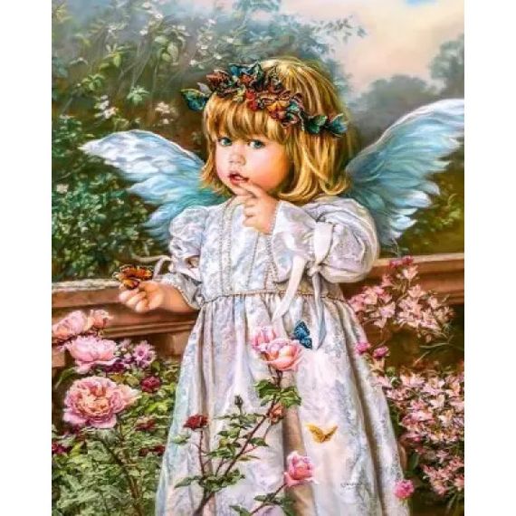 Алмазна мозаїка Чарівне янголятко 40х50 см ColorArt SP040 | Зображення 1
