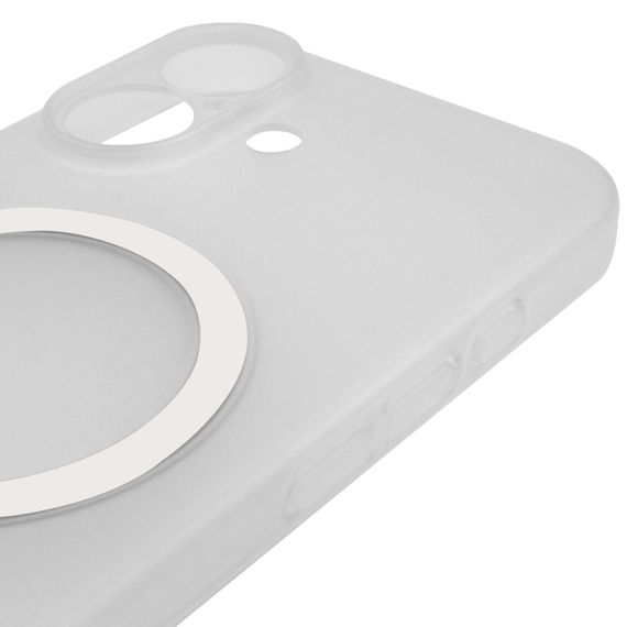 Чохол PC Slim Matte with Magnetic Fit (camera button) для Apple iPhone 17 (6.3") White | Зображення 4