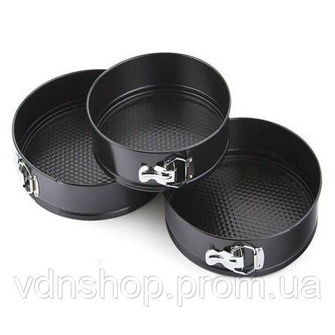 Форма металева для випічки кругла Unique UN-1702, Набір для випічки з нержавіючої сталі HQ-70 | Зображення 1