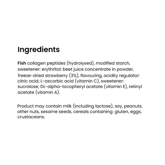 Хондропротектор (для спорта) OstroVit Collagen Kissel 200 g /6 servings/ Strawberry | Зображення 2