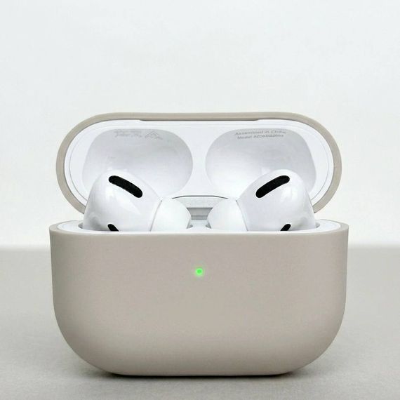 Силіконовий чохол для навушників pods Pro 3 (Бежевий)