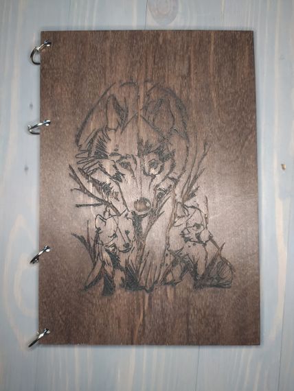 Блокнот для записів з дерева