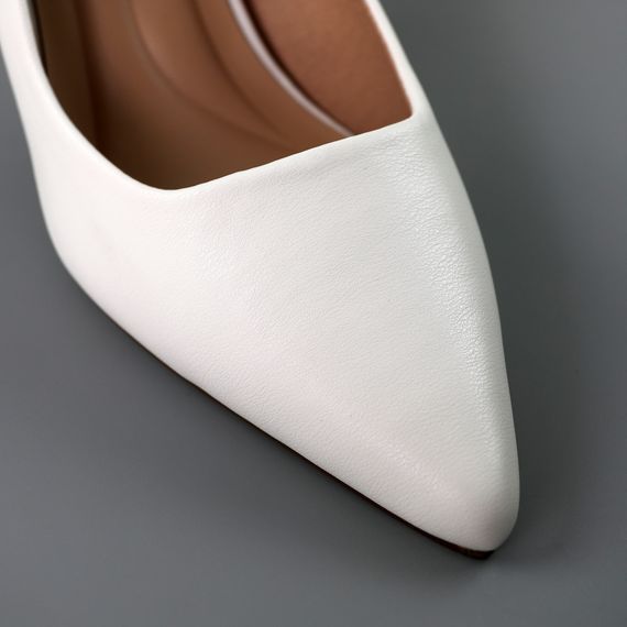 Туфлі човники жіночі 591416 Білі 36 37 38 39 40 | Зображення 3