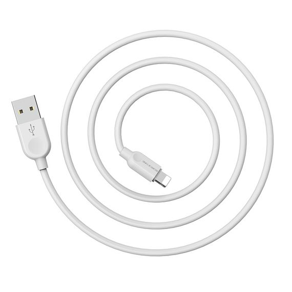 USB - Lightning кабель для iPhone Borofone BX14, 2.4A, Білий, 3m | Зображення 1