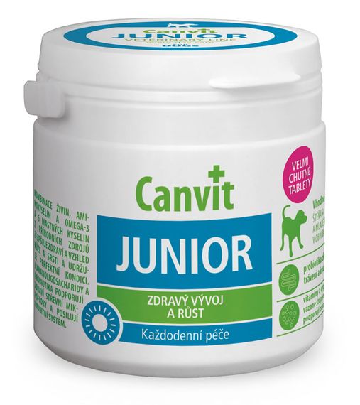 Вітаміни Сanvit Junior for dogs для здорового розвитку цуценят та юніорів 100 гр