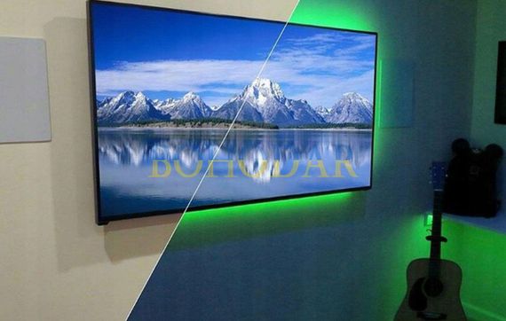 Комплект світлодіодна стрічка лента LEDSTRIP LED 3528 5 метрів RGB SMD різнокольорова + Блок живлення + Контролер + Пульт Польща! | Зображення 5