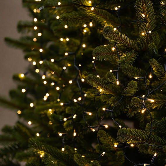 Гірлянда Різдвяна фея вулична 100 (м) 1000 LED чорний провід Жовтий CF1000L100MBY | Зображення 3