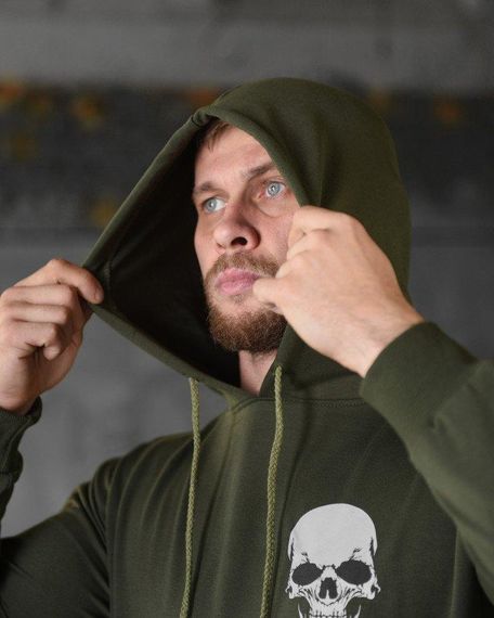 Худі maklin олива череп НП4892 | Зображення 3